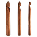 25/20/15 mm Handmade Beach Wood Crochet Hooks