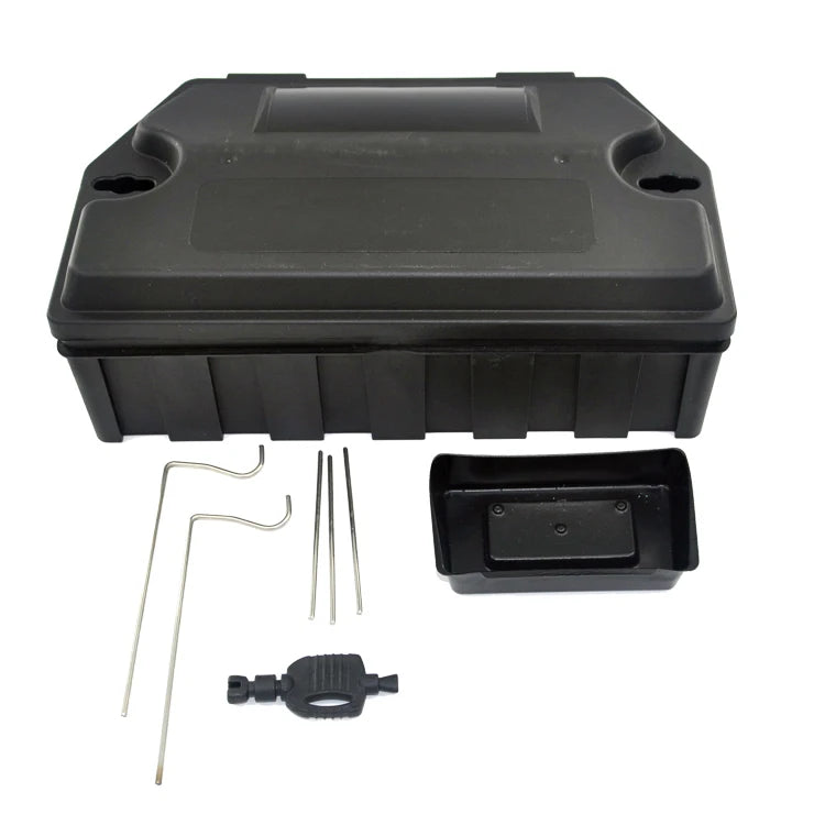 BaitShift Solid PP Black Snap Rat Bait Station Traps Box