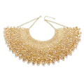 Luxury Handmade Crystal Beaded Necklaces Bib Collars Shiny Beads Scarf Necklace Choker Women Shawl Wedding Dress Jewelry