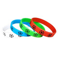 Custom Printed World Football Cup Silicone Bracelets Personalized Rubber Wristbands with Your Logo for Promotional Use