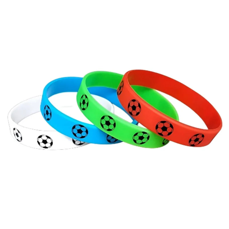 Custom Printed World Football Cup Silicone Bracelets Personalized Rubber Wristbands with Your Logo for Promotional Use