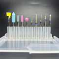 Wholesale Nail Drill 10pcs Set Manicure Pedicure Salon Nail Gel Removal Polish Machine Drill Ceramic Grinder