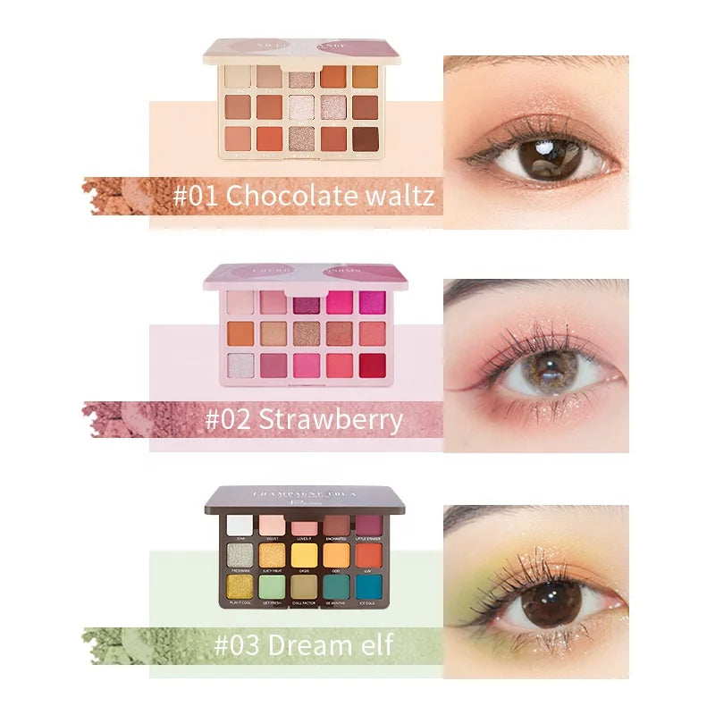 Pudaier Easy to Blend Full-pigment Eye Shadow Vegan Makeup Private Label Eyeshadow Palette Glitter Eye Shadow Powder