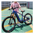 Electric Mountain Bike 26/27.5 Aluminum Rim Carbon Fiber Frame 350W Mid Motor for 10 Speed Hydraulic Disc Brakes for Adults