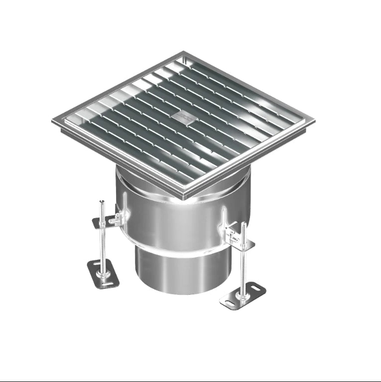 High Grade Stainless Steel Anti Odor Hygienic Eco Friendly Commercial Kitchen Sink Drain Insert Square Floor Outdoor Bathtub