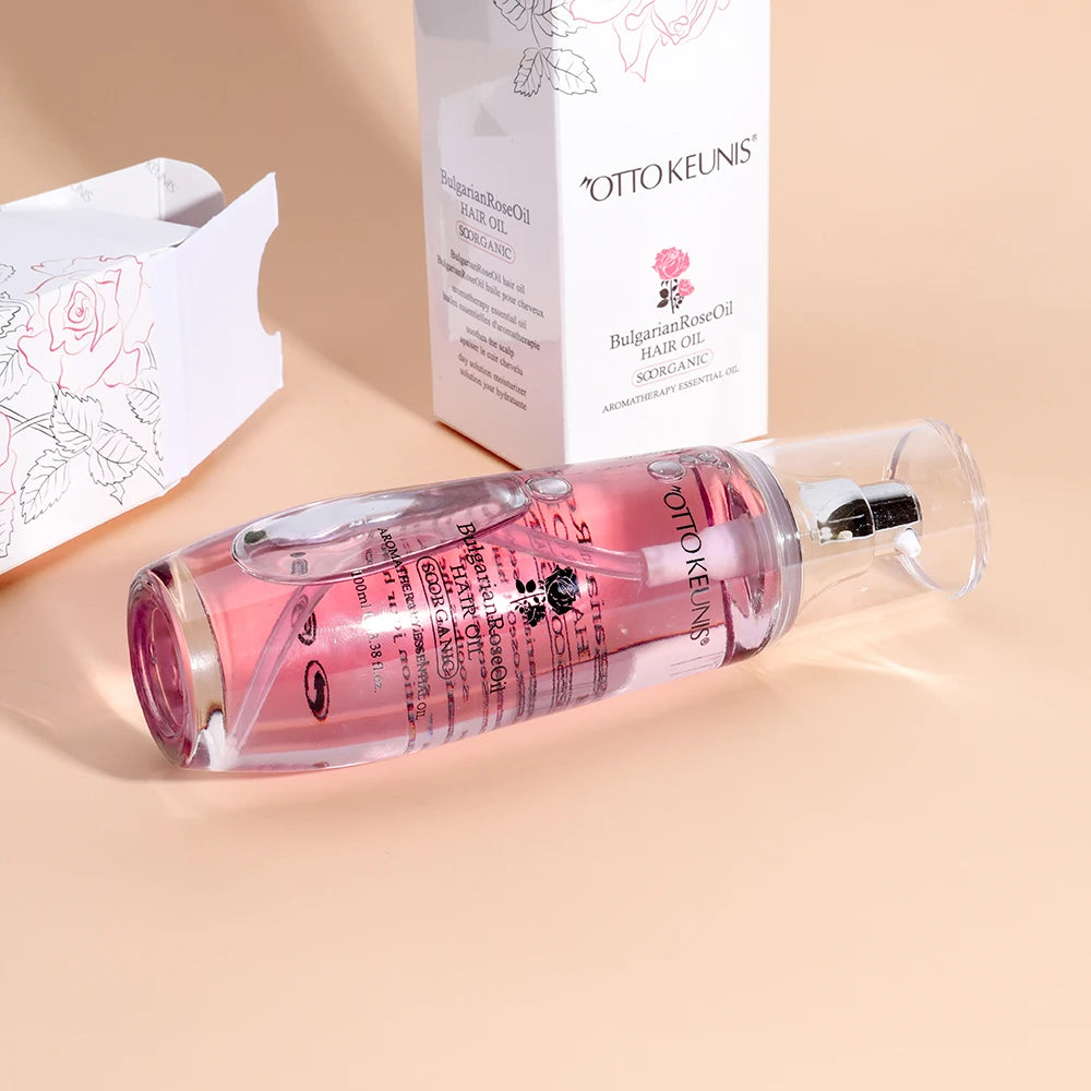 Wholesale Professional Salon Shop Daily Use Long Lasting Fragrance Detangling Easy Absorb Hair Oil Rose Oil