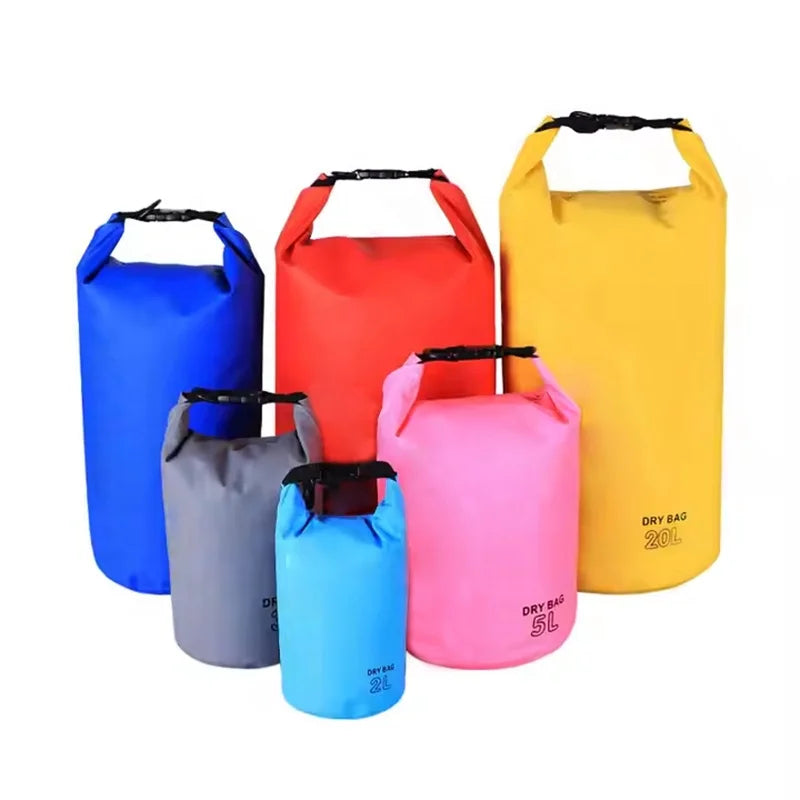 Lightweight Folding Camping Wrater Proof Bag Backpack 2L 5L 10L 15L 20L Hiking Swim 500D PVC Waterproof Dry Bag