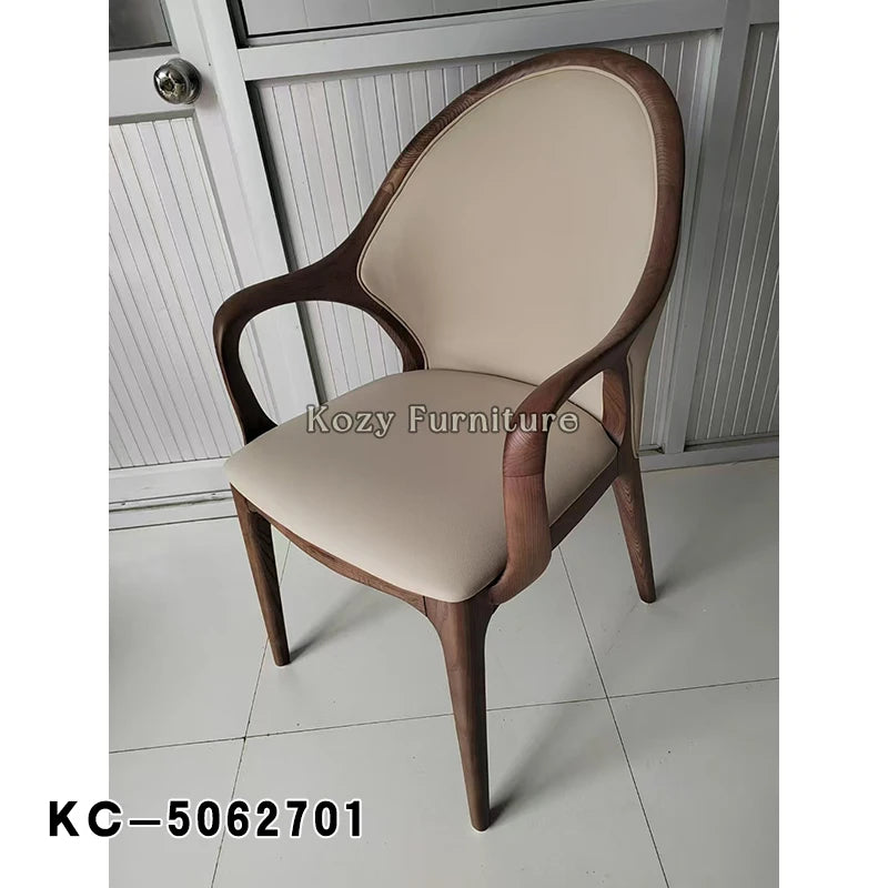 Modern Home Furniture Dining Chair Ergonomic Hotel Furniture PU Leather Dining Room Chairs