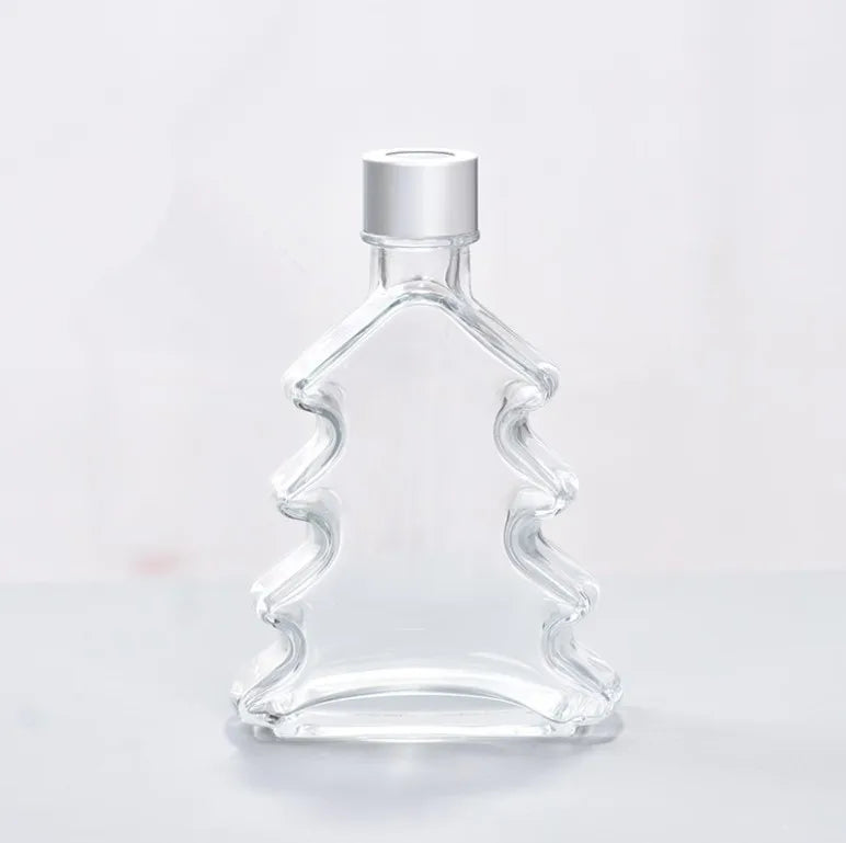 Christmas Tree 200ml Perfume Diffuser Bottle Aromatherapy Oil Glass Bottle Custom Box