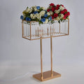Y-Q081 Wedding Props Flower Road Lead Iron Flower Vase Stand Wedding Table Centerpieces Decoration Event Party Stage Decoration