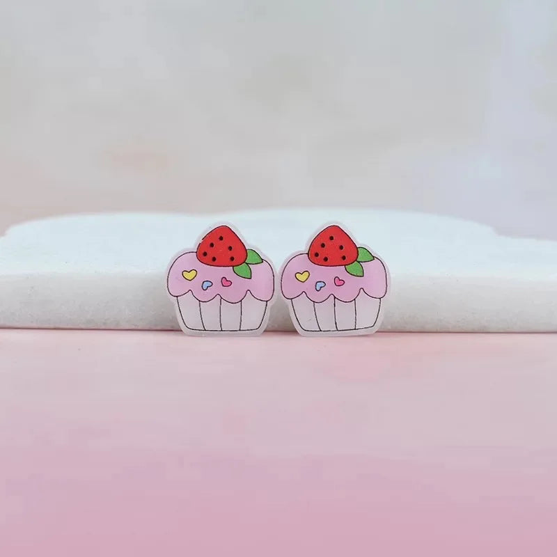 Resin Cupcake Resin Charms Cabochons for Slime Handmade DIY Mobile Phone Kids Hair Craft Decor