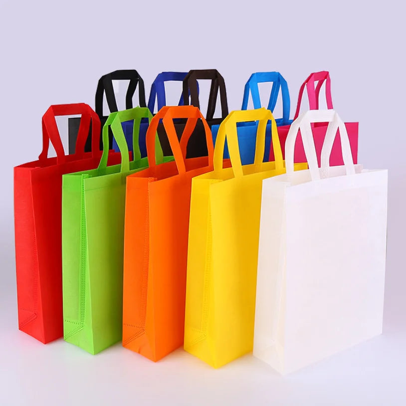 Colorful Striped Canvas Tote Bag with Adjustable Buckle Custom Logo Eco Waterproof Customizable for Grocery Shopping