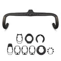 LUNJE Full Carbon Fiber Integrated Drop Bicycle Handlebar Bike Road Bicycles Electric Bicycle Accessories Carbon Handlebars