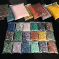 Wholesale Bulk Assorted Amethyst Rose Quartz Gem Healing Stones Crystal Gravel Tumbled Stones Crushed Crystals for Healing