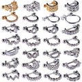 Wholesale Stainless Steel Barbell Cartilage Ring Gold CZ Hoop Cartilage Cuff Rook Lobe Earrings Zircon Helix Daith Piercing