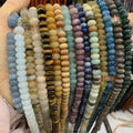 Hui Rui 5*8mm Rondelle Stone Beads Natural Gemstone Diy Necklace Loose Natural Heishi Abacus Stone Beads for Diy