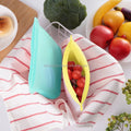 Multipurpose Infinitely Reusable Silicone Food Freezer Bag  Eco-Friendly Silicone Food Grade Reusable Storage Bag Set