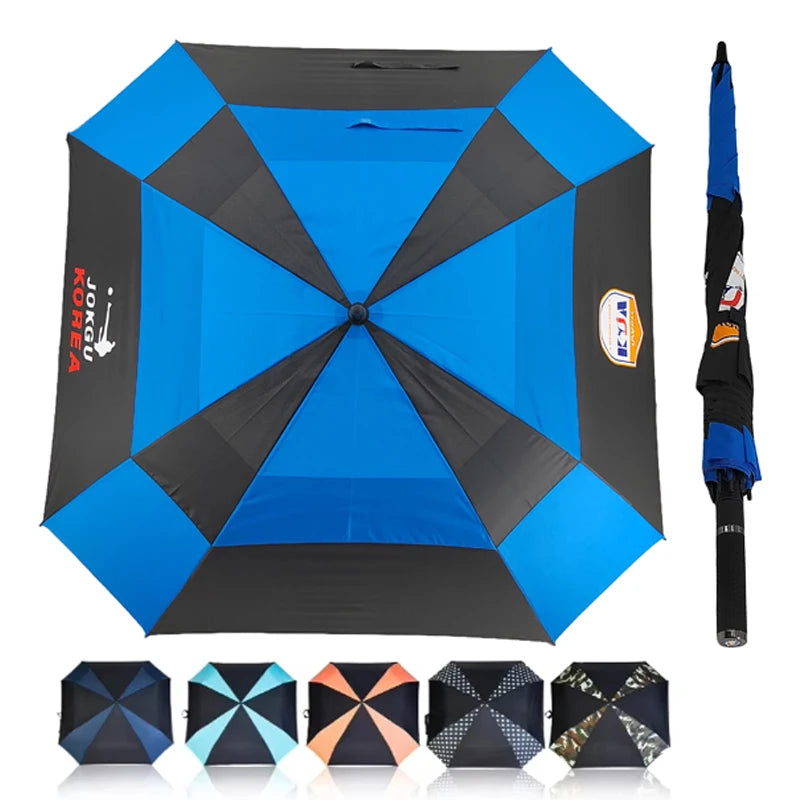 Extra Large European Design Straight Umbrella One-Touch Auto Open UPF 50+ Fiberglass Frame 190T Pongee Rubber Business Gifts