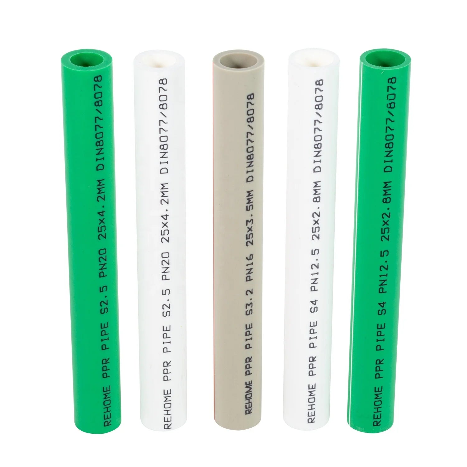 REHOME Factory PN12.5 20mm Plastic Customized Color PPR Water Supply Pipe