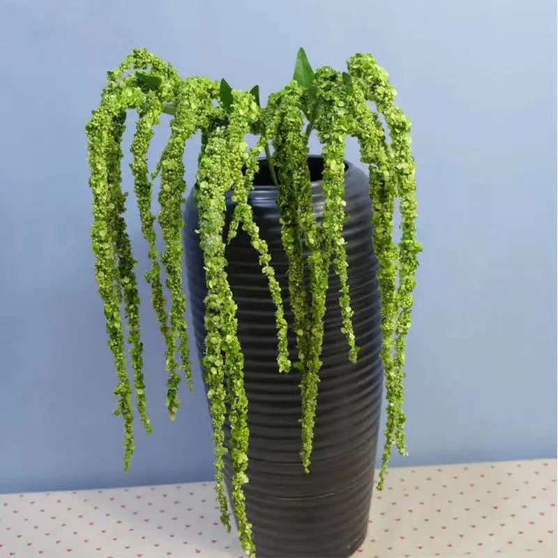 O-X415 Wholesale Home Wedding Decorations Long Stem White Paddy Flowers Real Touch Silk Artificial Flower Branch