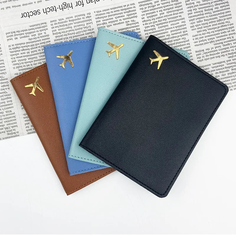 Factory Price Travel Passport Cover Women Men Passport Credit Card Holder Case PU Leather Business Card Passport Wallet