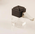 8ml Transparent Square Perfume Bottle Vent Clip Empty Car Diffuser Glass Bottle