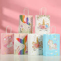 Factory Direct Sales Multi Color Optional Offset Printing Kraft Paper Gift Bags Paper Twist Supermarket Exhibition Promotion