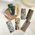 ZiTeng Europe America Korea Fashion Hair Combs Elegant Anti-Static Acetic Acid Plate with Wide Ins Teeth Cute Color and Design