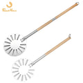 9 Inch Aluminum Alloy Pizza Peel Pizza Turning Shovel Long Handle Detachable Pizza Peel