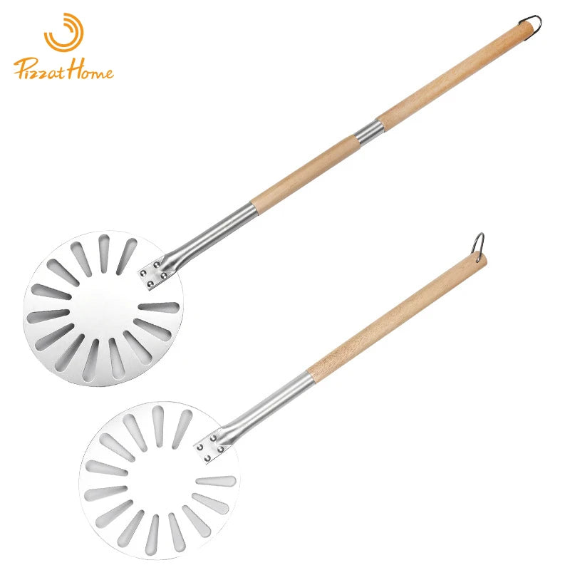 9 Inch Aluminum Alloy Pizza Peel Pizza Turning Shovel Long Handle Detachable Pizza Peel