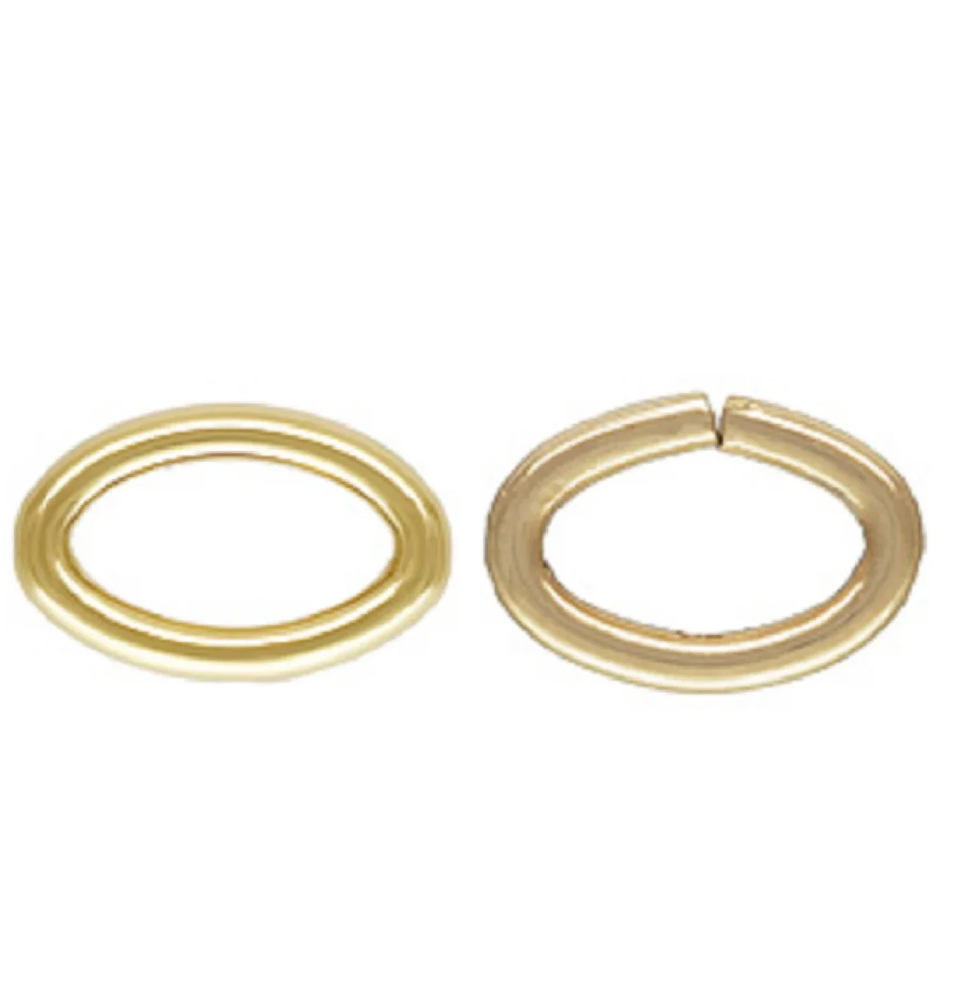 GP Oval Jump Ring 14K Gold Filled for Permanent Jewelry Chains Bijoux Gold Filled Unique Women Jewelry Wholesale