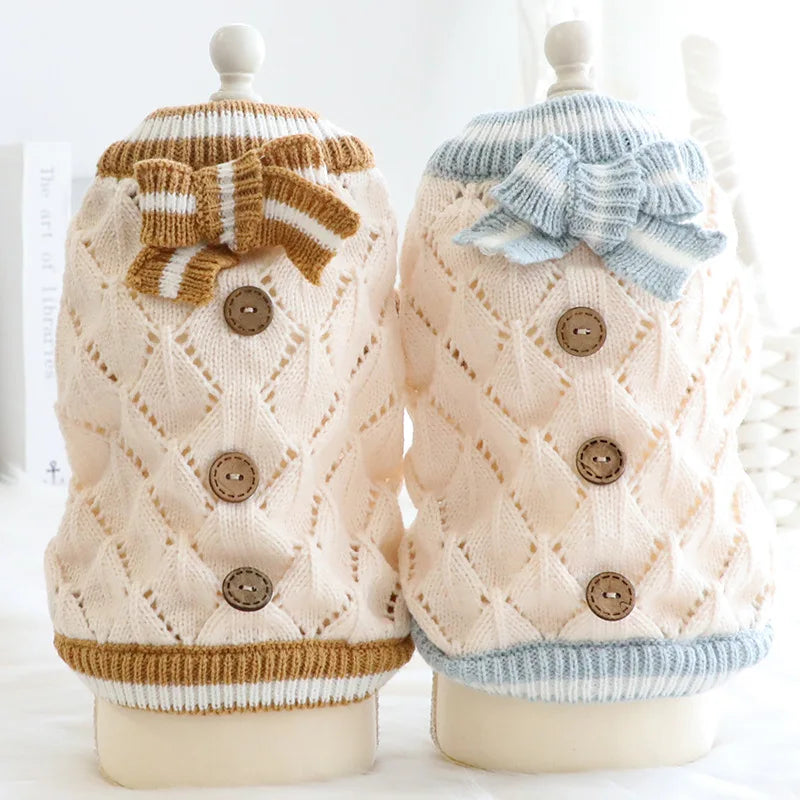 Wholesale Hot Selling White Pet Dog Cat Sweater Knitting Patterns