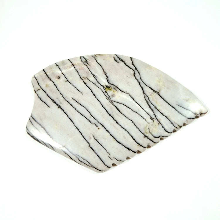 DIY Wholesale Natural Stone Face Guastone Picasso jasper Face Gua Sha Board Massage Tool