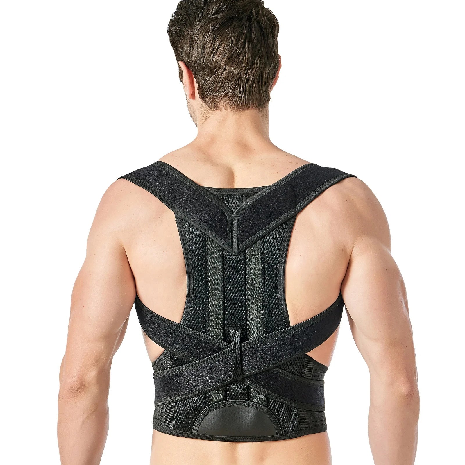 Adjustable Breathable Back Brace Posture Corrector Belt for Men and Women