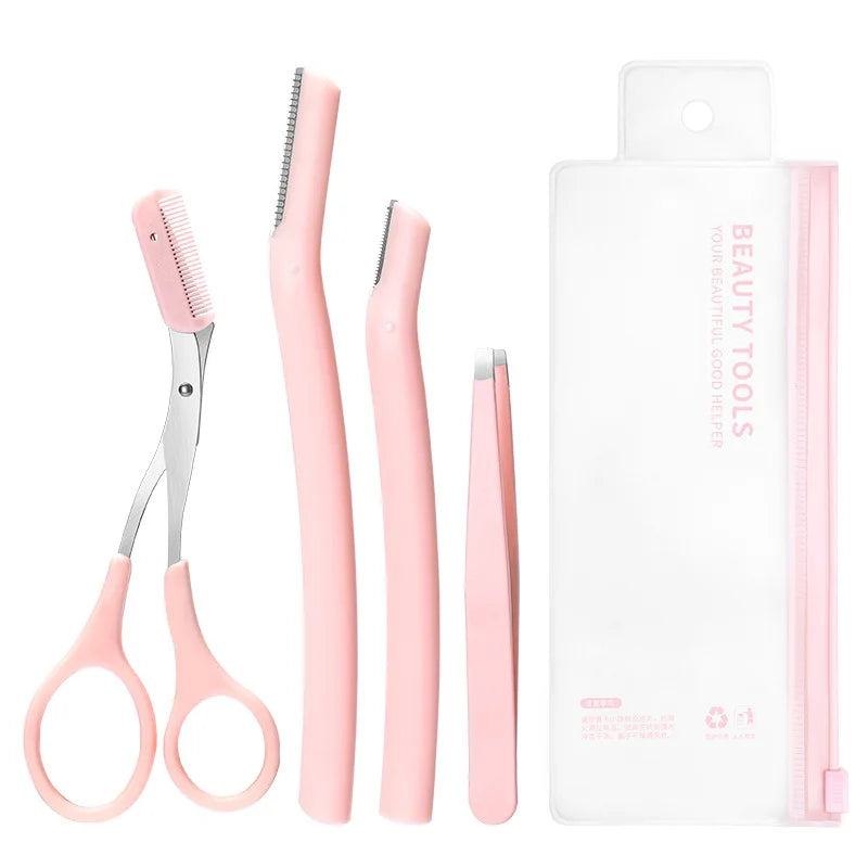 Eyebrow Trimmer with Dermaplaning Tools Exfoliating Facial Razor for Women and Men Hair Removal Blade