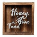 Rustic Home Decor Supplies Wedding Gifts Wood Honeymoon Fund Box Shadow Piggy Bank
