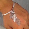 Rinhoo Bracelets Fashion Women Jewelry Gold Hollow Leaf Bracelet Elegant Gift Wholesale