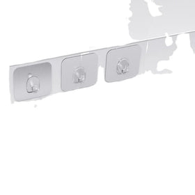 Durable Strong Viscosity Removable Wall Hook Manufacture Hat Hook Plastic PVC Bathroom Coat Door Clothes Hanger