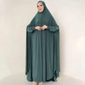 Wholesale Fashionable Dubai Modest Prayer Dress for Jilbab Hoodie for Muslim Women Elegant Religious Ceremony Oversized Elastic