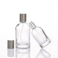 Hot Selling 30ml 50ml 100ml Custom Logo Wholesale Brand Luxury Glass Empty Perfume Bottle with Silver Cap
