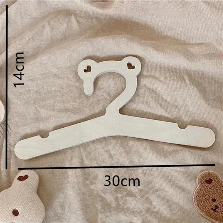 DIY Eco-Friendly Wooden Children's Little Bear Hanger Creative Home Decoration