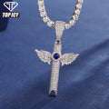 New Design Wing Whistle Pendent Fashion Charms Gemstone Pendant Necklace VVS D Moissanite Hip Hop Pendant Jewelry