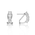 Fancy Bohemian Vintage Earring 925 Sterling Silver White Cubic Zirconia Gemstone for Women Jewelry
