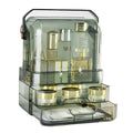 Plastic Fully Open Waterproof Cover 2-layer Makeup Storage Box