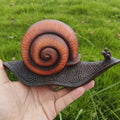 Realistic Snail Statue 8.5 Inches (21.6cm) Resin Material Hanging for Tree Wall Displays for Fairy Gardens Glass Containers