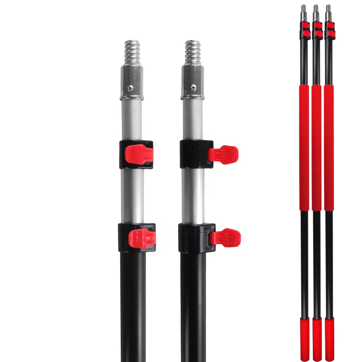 Extendable Garden Tool Pole with Telescoping Flexible Broom Handle for Fruit Picker and Other Cleaning Tasks