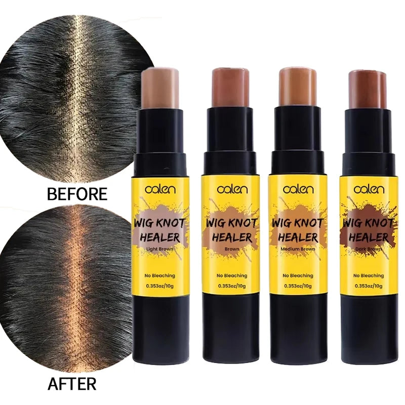 Best Selling Private Label 4 Colors Available Wig Knot Healer Concealer With Brush No Bleaching Hair Lace Tint Stick Pen