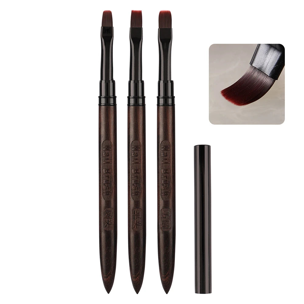 Top Grade New Violet Sandalwood Round Head Phototherapy Nail Art Pen Large Square Round Light Therapy Pen Brush No Brush Marks