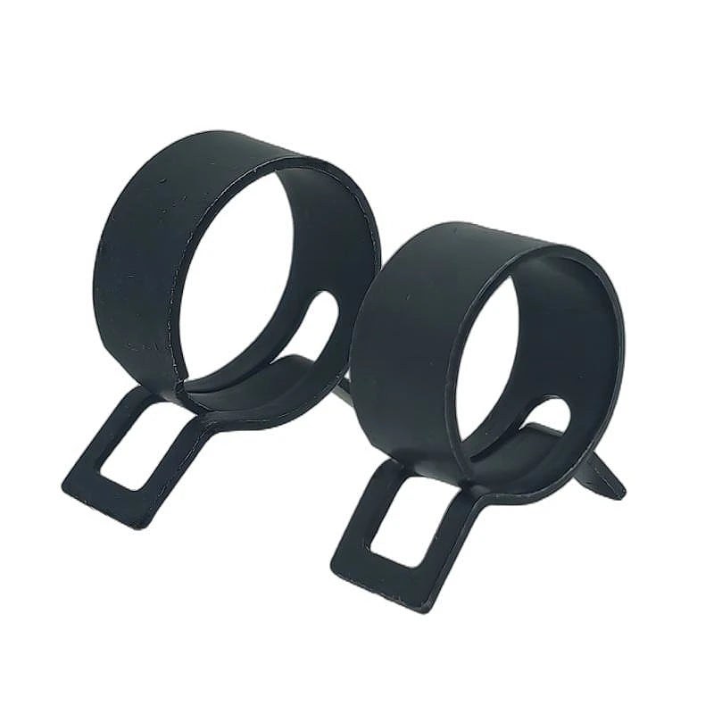 Zinc Plated Steel Loop Spring Band Type Squeeze Fuel Hose Clips Self Clamping Double Wire Hose Clamp