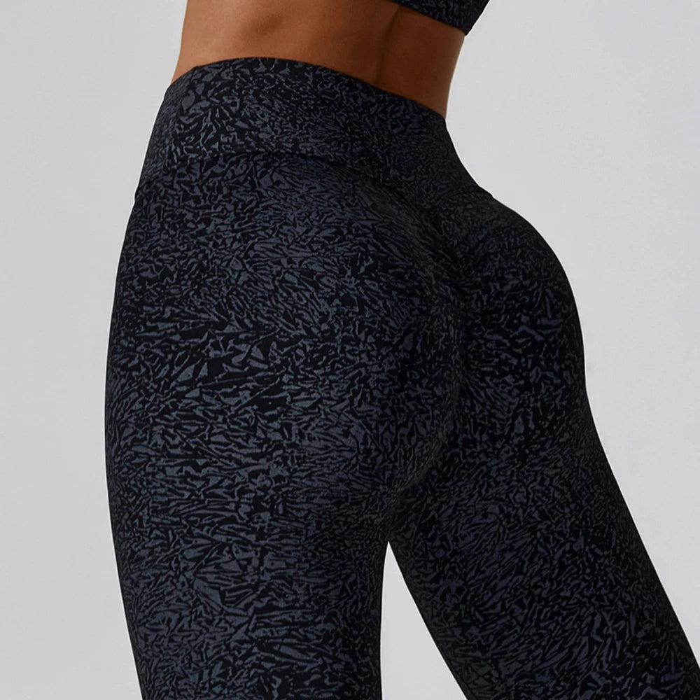 High Waist Workout Yoga Sport Leggings Buttery Soft Scrunch Butt Yoga Pants With Pocket Knitted Yoga Leggings for Women